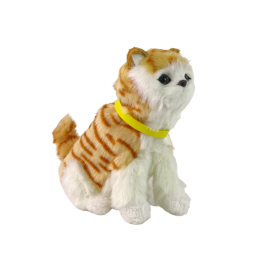 Interactive Plush Kitty Soft fur Stroke its head and learn its functions