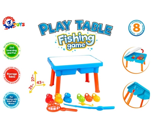 2-in-1 set Educational Study Table 8133 Fishing Table