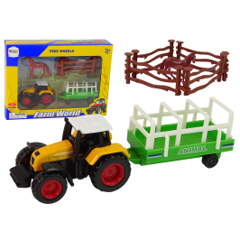 Farm Set Tractor Trailer Horse 1:64