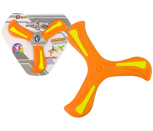 Boomerang Flying Disc Thrower Orange For Kids