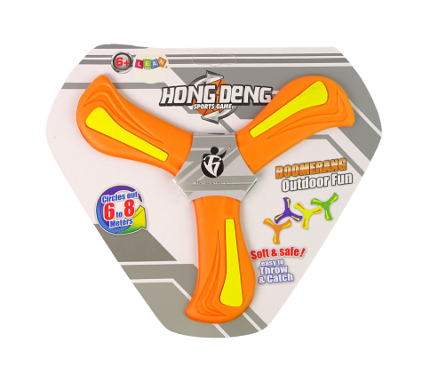 Boomerang Flying Disc Thrower Orange For Kids