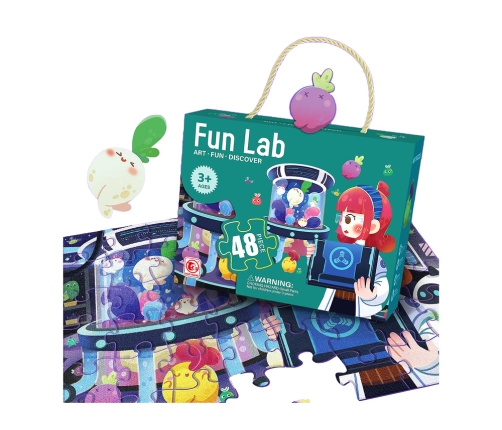 Puzzles For Kids Laboratory Jigsaw Puzzle 48 elements.