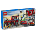 LEGO CITY Bricks Fire Station With Fire Truck 843 Elements 60414