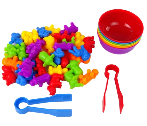 Colour Sorting Toy Animals 36 pieces