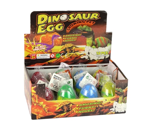 Hatching Magic Dinosaur Egg Growing 6 cm Colorful.