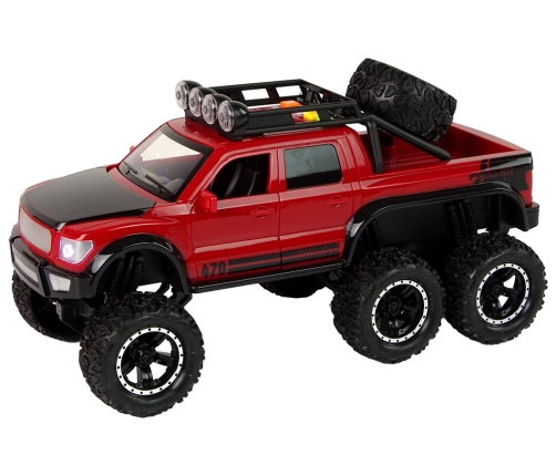 Off-Road Car Friction Drive Big Wheels 1:16 Red