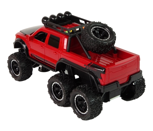 Off-Road Car Friction Drive Big Wheels 1:16 Red