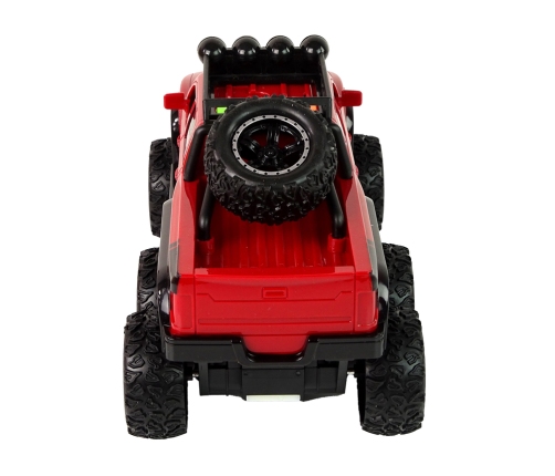 Off-Road Car Friction Drive Big Wheels 1:16 Red