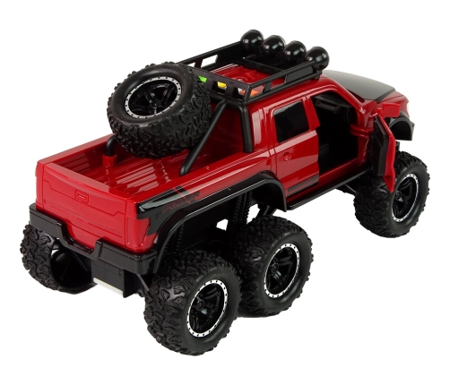 Off-Road Car Friction Drive Big Wheels 1:16 Red