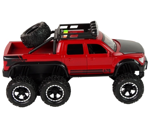 Off-Road Car Friction Drive Big Wheels 1:16 Red