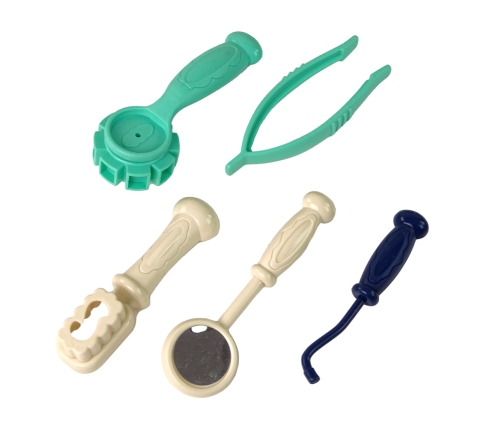 Kit Dough Dentist Accessories 10 Colors