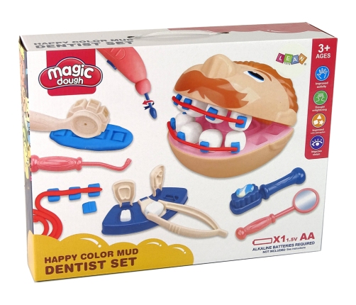 Kit Dough Dentist Accessories 10 Colors