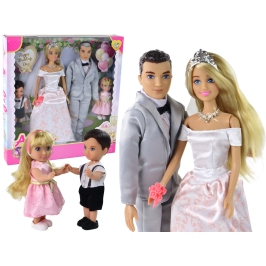 Anlily Children's Dolls Young Couple With Children