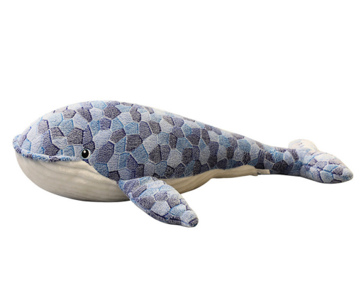 Plush Whale Mascot Gray 50 cm