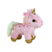 Unicorn Plush Sleeping Animal Lullaby Pink With Stars Set