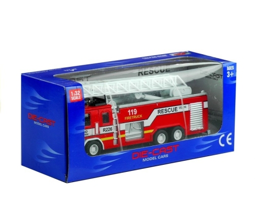 Fire Rescue Truck with Ladder 1:32