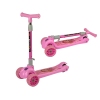 Tricycle Balance Scooter Luminous Wheels Pink Girl