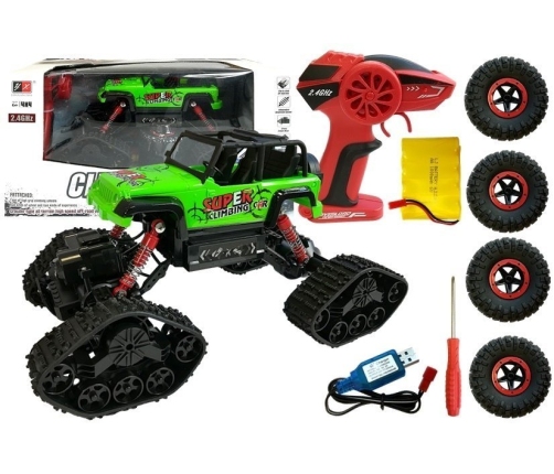 Offroad R/C Jeep Car 4x4 Lime Green