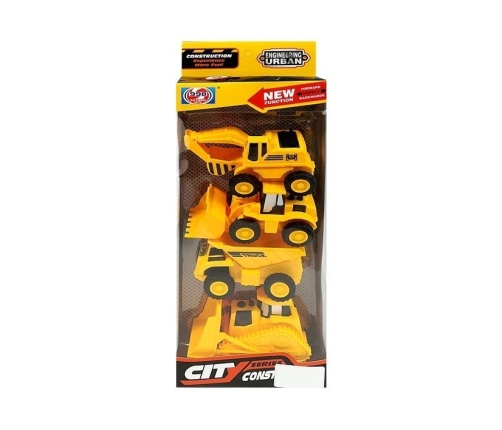 Construction Vehicle Set 4 pieces Frictional Drive