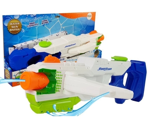 Water Gun Blue - White 1000ml  Fold- Out Sides