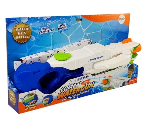 Water Gun Blue - White 1000ml  Fold- Out Sides