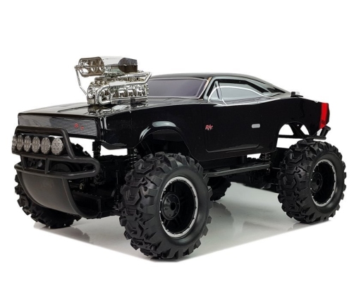 Mašīna ar pulti Terrain Car 4x4 Black