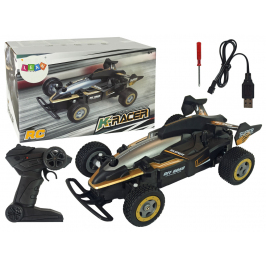 Black Remote Controlled Racer 15 km/h 2,4 GHz