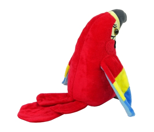 Interactive Talking Red Parrot Repeating Words