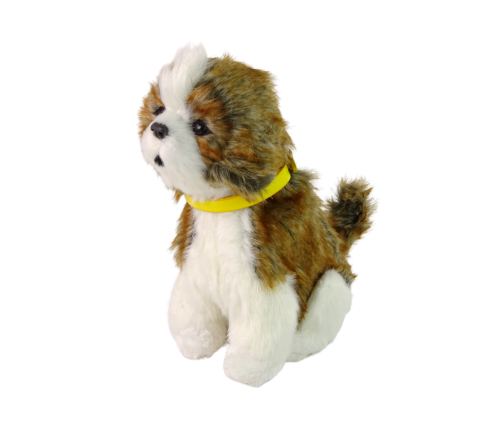 Interactive Plush Dog Soft fur Shitzu breed