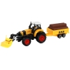 Tractor With Trailer Excavator Bulldozer Agricultural Machine Yellow