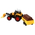 Tractor With Trailer Excavator Bulldozer Agricultural Machine Yellow