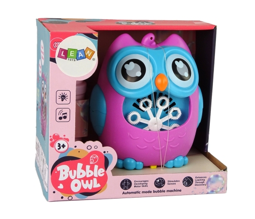 Soap Bubble Machine Owl Sound Pink