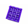 Tic Tac Toe Game 4.5 cm Purple