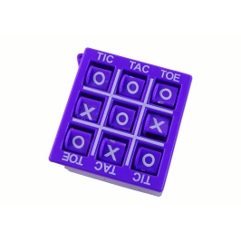 Tic Tac Toe Game 4.5 cm Purple