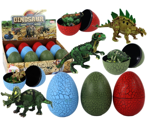 Dinosaur Figurine Egg 3 Colors 9cm