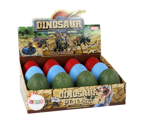 Dinosaur Figurine Egg 3 Colors 9cm