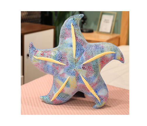 Mascot Plush Starfish Blue Pillow 45 cm