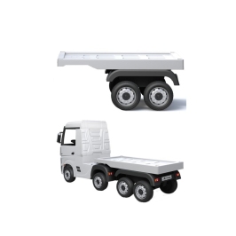 White Mercedes Actros HL358 battery semi-trailer