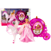 Carriage With Horse Doll Princess Carriage Pink Pegasus Set