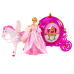 Carriage With Horse Doll Princess Carriage Pink Pegasus Set