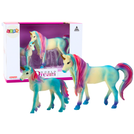 Collectible Figures Unicorn with Little Blue 2 El