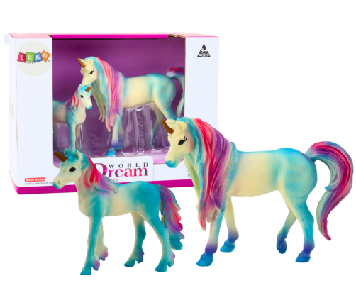 Collectible Figures Unicorn with Little Blue 2 El