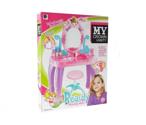 Dressing And Make Up Stand for Princess Mirror Sounds Lights