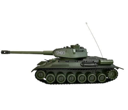 R/C Tank 1:28 with Enemy Bunker Green T-34