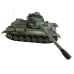 R/C Tank 1:28 with Enemy Bunker Green T-34