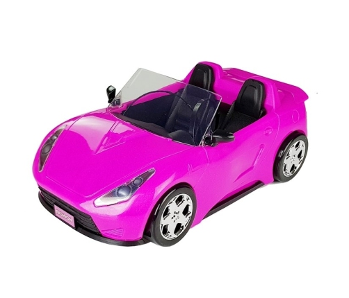 Doll Car Pink Cabriolet 34 cm