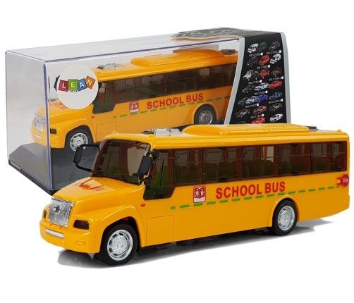 Spring Drive School Bus. Lights and Sounds. Opening Doors