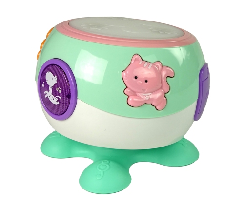 Children's Drum Light Melodies Animal Song Turquoise