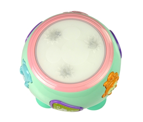 Children's Drum Light Melodies Animal Song Turquoise