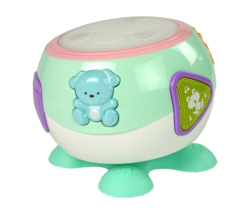 Children's Drum Light Melodies Animal Song Turquoise